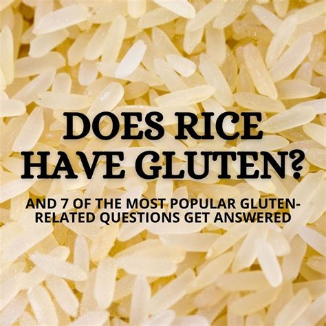 Does sweet rice have gluten